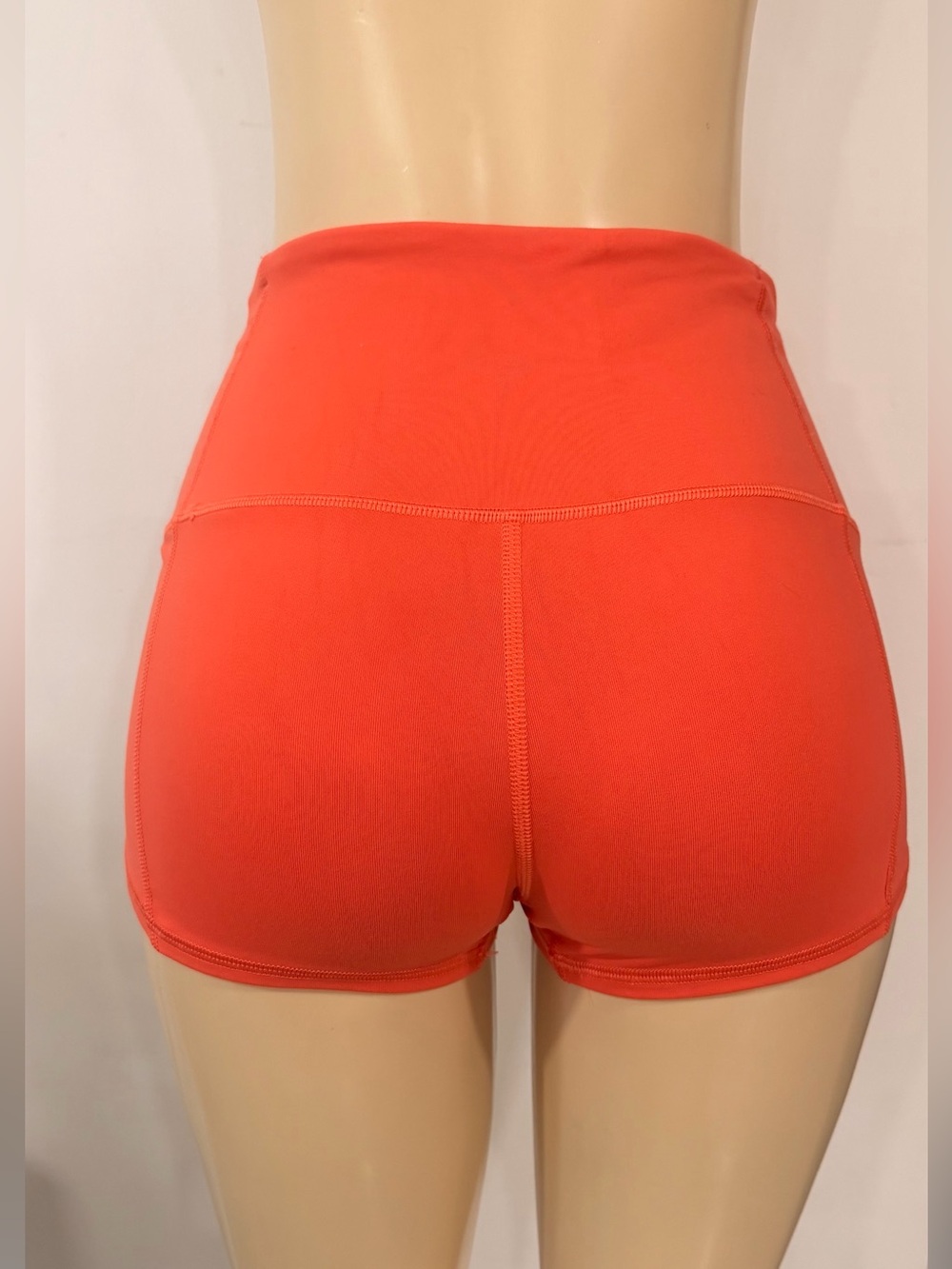 Victoria's Secret orange High-Waist Bike Shorts